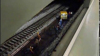 Track Maintenance in a tunnel [upl. by Mahan]