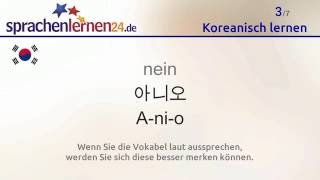 Koreanisch lernen kostenloses SprachkursVideo [upl. by Rani631]