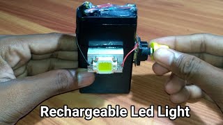 How to make Powerful Rechargeable Led Light at Home [upl. by Ahcire]