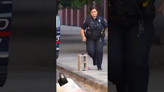 Man Tries outrunning cops on skateboard [upl. by Esinahs]