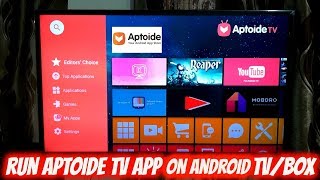 Install Aptoide TV App on Android TV  Box [upl. by Yusuk]