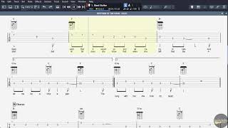 RHYTHM OF THE RAIN The Cascades  Guitar Tutorial Easy Tab [upl. by Haroppizt]