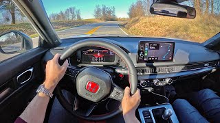 2023 Honda Civic Type R  POV Backroad Blast [upl. by Cyrill]