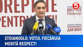 Stoianoglo Votul fiecăruia merită respect [upl. by Ailisab]