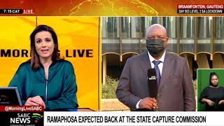 Ramaphosa at State Capture  Ramaphosa expected back at State Capture Commission Mzwandile Mbeje [upl. by Asiruam]