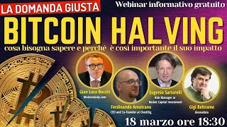 Bitcoin Halving  La domanda giusta [upl. by Elyad]