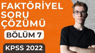 7 KPSS Matematik  Faktöriyel Soru Çözümü Konu Özetli [upl. by Esau]