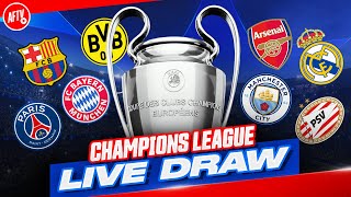 LIVE CHAMPIONS LEAGUE DRAW  Who Will Arsenal Get [upl. by Neelra]