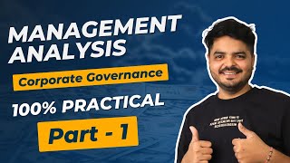 Management Analysis  Part 1  Equity Research  Corporate Governance [upl. by Annairb829]