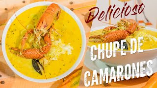 como hacer chupe de camarones al estilo Delicias de Casa [upl. by Alaik]