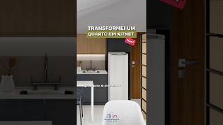 Transformei 1 quarto em uma Kitnet de 14m2 kitnet reforma studio loft [upl. by Eltsyrhc148]