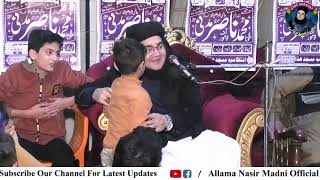 Allama Nasir Madni Ne 4 Year Ky Bacha Hand Free Funny Clip [upl. by Ennoid]