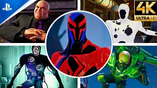 Miguel OHara vs All Villains Boss Fight Ultimate Difficulty  SpiderMan PC Mods [upl. by Aneleiram534]