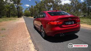 2018 Jaguar XE 20d 0100kmh amp engine sound [upl. by Kirkpatrick]