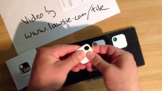 The Tile GPS tracker unboxing [upl. by Anitsahs]