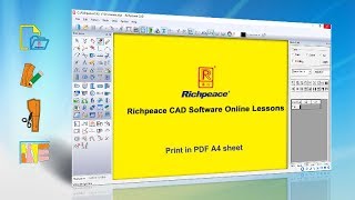 Richpeace CAD Software Online Lessons Tip of the dayPrint PDF in A4 sheet [upl. by Egief]