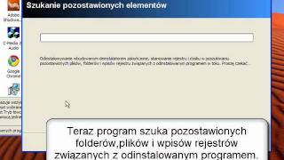 Jak całkowicie usunąć program folderyrejestrypliki programu [upl. by Llerdnek]