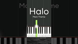 HALO THEME song Easy piano tutorial piano tutorial halo [upl. by Hau]