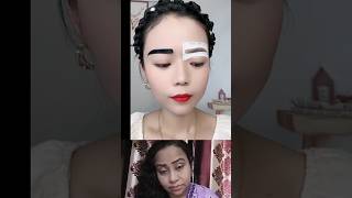 Eyebrow Stencil  Eyebrow Tutorial eyebrows trending shorts [upl. by Piers363]