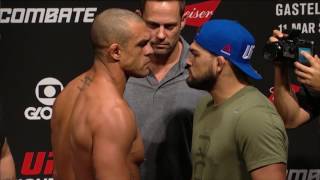 Fight Night Fortaleza Belfort vs Gastelum  Weighin Faceoff [upl. by Cira]