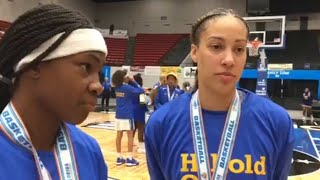 Michiyah Simmons Alexis Gibbs on Somerset Preps second straight girls basketball state title [upl. by Emlen]