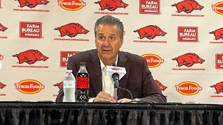 John Calipari postgame  Arkansas 76 Lipscomb 60 [upl. by Eblehs739]