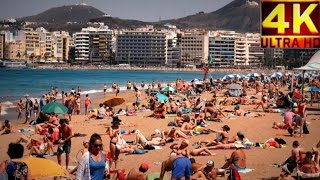 4K Playa de Las Canteras Las Palmas de Gran Canaria [upl. by Nnylhtak182]