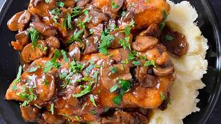 Barefoot Contessa Chicken Marsala Copycat Recipe Alcohol Free option [upl. by Oecam]