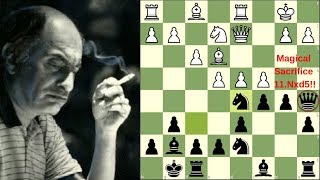 Mikhail Tals Insane Queen Sacrifice against Grandmaster [upl. by Herminia]