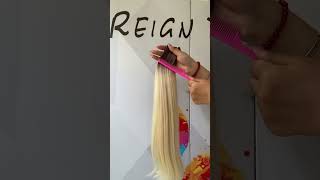 Genius Wefts T8160A Rooted Platinum Blonde Human Hair Extensions 100g  REIGN HAIR [upl. by Nonaihr944]