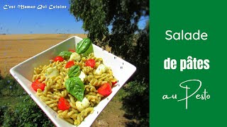 Salade de Pâtes au Pesto Tomates Cerises et Mozzarella [upl. by Lawan]