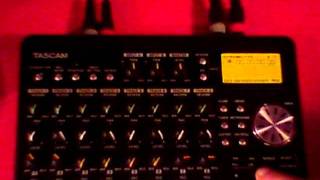 TASCAM DP 008 Overview and Real Time Recording with Synths [upl. by Ahsinelg]