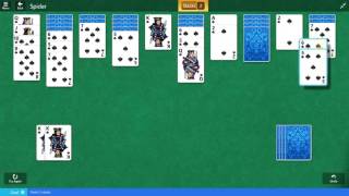 Microsoft Solitaire Collection  Spider  September 12 2016 [upl. by Fabron857]