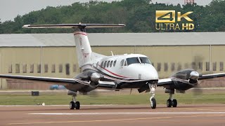 Beechcraft 250 King Air 200GT from Textron Aviation N288DW arrival RAF Fairford RIAT 2019 AirShow [upl. by Esele946]