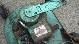 1966 Briggs and Stratton  Original Wind up starter  First start [upl. by Chui50]