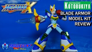 EL MEJOR DISEÑO DE KOTOBUKIYA 🧐  MEGA MAN X BLADE ARMOR MODEL KIT REVIEW megamanx modelkit [upl. by Ecerahc]