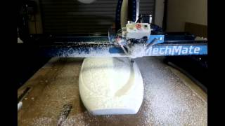 MechMate CNC C Car Pinion EPS Foam Blowermp4 [upl. by Einniw]