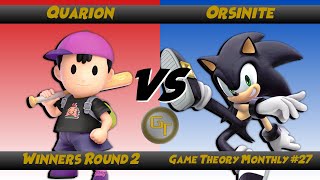 Game Theory 27 Winners R2  Quarion Ness Vs Orsinite Sonic [upl. by Aianat]