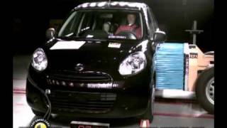 NISSAN MICRA CRASH TEST [upl. by Dnarud588]