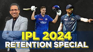 IPL 2024 Retention Hardik rejoins Mumbai Green moves to Bangalore ft Harsha Bhogle [upl. by Merrow879]