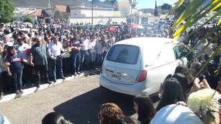 CORTEJO FÚNEBRE DE LIZBETH GONZÁLES LLEGA A IGLESIA DE MIRAMAR [upl. by Snook]