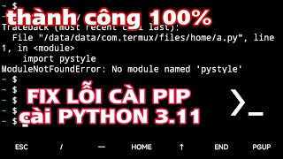 Fix lỗi quotNo module namedquot python 311 và cách cài python 311 không lỗi  Đăng Dizi [upl. by Abert922]