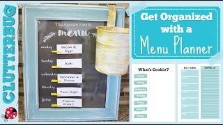 Get Organized with a Menu Planner [upl. by Acirret394]