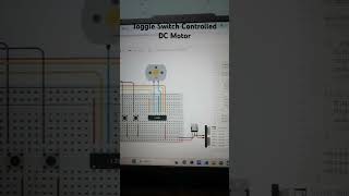 Toggle Switch Controlled DC Motor [upl. by Ellenhoj43]