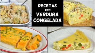 COMO COCINAR VERDURA CONGELADA ¡4 recetas con menestra de verdura congelada fáciles y deliciosas [upl. by Slyke]