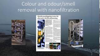 Membrane filtration Nanofiltrationremoval of color and odour from lake water [upl. by Ailati]