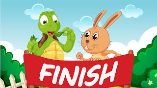 The Tortoise and the Hare 🐢  Animated Fable for Kids with a Life Lesson 🐇 [upl. by Rebmak]