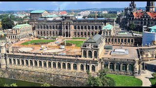 Der Zwinger ist ein Gebäudekomplex mit Gartenanlagen in Dresden Rundgang Baudenkmal Dresden [upl. by Kealey]