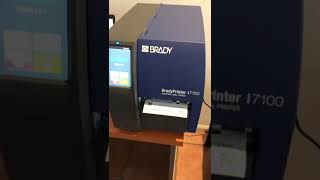 Print your own Traffolyte label with Brady i7100 printer [upl. by Ennovart]