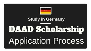 DAAD Scholarships 2022 German Scholarships Application Process [upl. by Enreval]